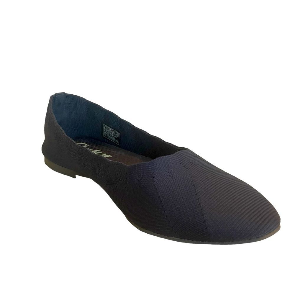 Skechers Navy Blue Air-Cooled Memory Foam Flats, 7